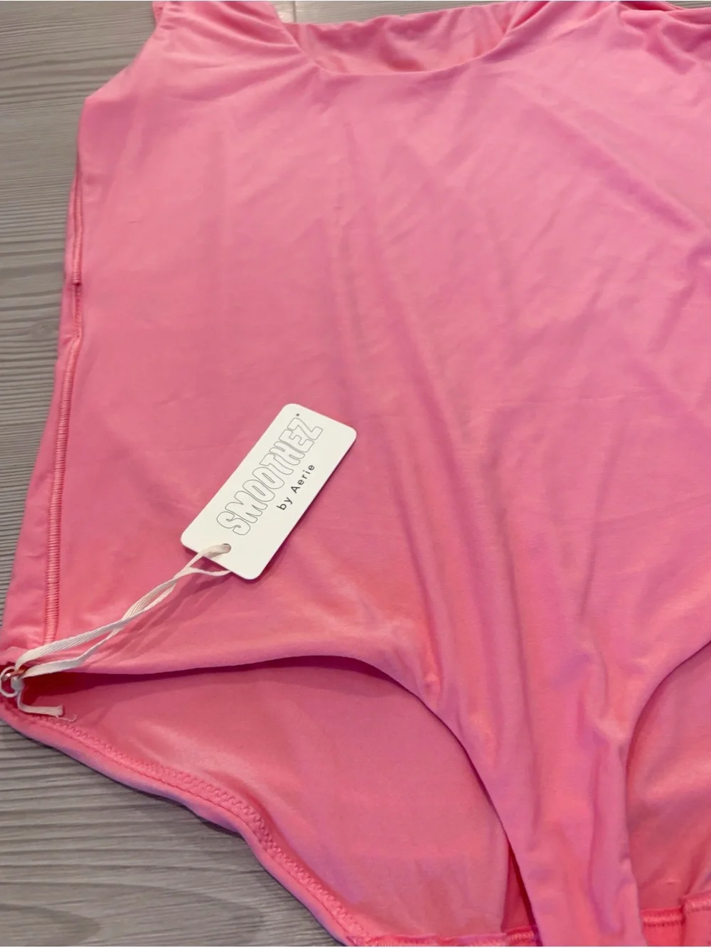 Aerie Smoothez Pink bodysuit